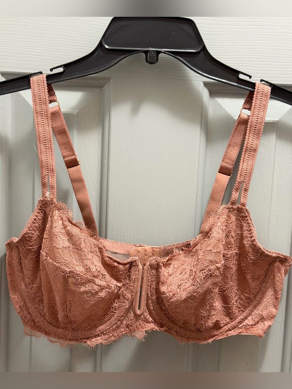 Auden Lace Unlined Balconette Bra Mauve Size 40C